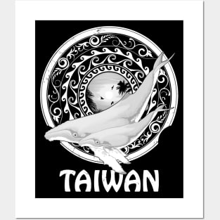 Humpback Whales Shield of Taiwan Posters and Art